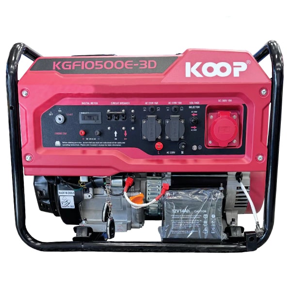 موتور برق بنزینی ۹ کیلووات تک فاز و سه فاز ریموت‌دار کوپ مدل KGF10500E3D